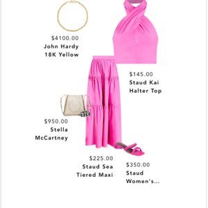 Staud Kai Halter Top and Sea Maxi Skirt